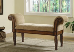 MCLR100BE224-CO BEIGE UPHOLSTERED BENCH