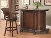 MC100BU678-CO WARM BROWN BAR UNIT WITH MARBLE TOP