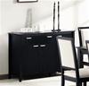 MC101BS565-CO BLACK SERVER WITH DRAWER AND DOOR STORAGE