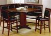MC101DI791-CO 5PC DISTRESSED BROWN COUNTER HEIGHT DINETTE SET
