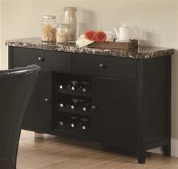 MC102BS795-CO CAPPUCCINO DINING SERVER WITH WINE RACK