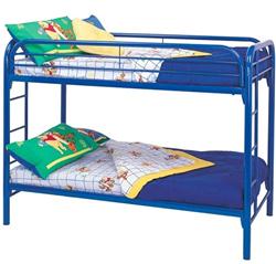 MCB225BB6B-CO BLUE HIGH GLOSS TWIN BUNK BED