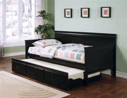 MCDB300BR036BK-CO BLACK DAYBED WITH DRAWER TRUNDLE