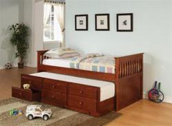 MCDB300BR105CH-CO CHERRY TWIN DAYBED WITH DRAWER TRUNDLE