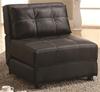 MCLR300AC173-CO BLACK CONTEMPORARY ARMLESS LOUNGE ACCENT CHAIR