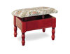 MCLR342BE2-CO CHERRY UPHOLSTERED FOOT STOOL