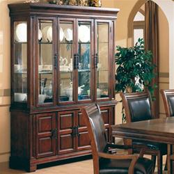 MC363BH8-CO WOOD VENEERS/ SOLIDS CHINA CABINET WITH GLASS DOORS