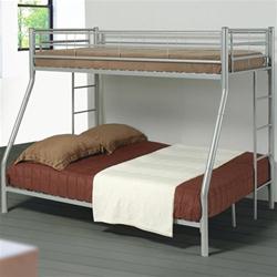 MCB460BB062-CO SILVER TWIN/FULL BUNKBED