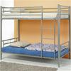 MCB460BB072-CO SILVER CONTEMPORTARY TWIN METAL BUNK BED