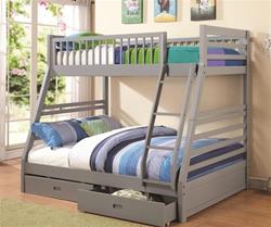 MCB460BB182-CO GREY TWIN/ FULL BUNK NED