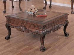 MCLR509C9-CO BALL AND CLAW FEET DARK BROWN COFFEE TABLE