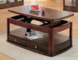 MC700LR248- CO BRUSHED MENTAL HARDWARE COFFEE TABLE