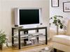 MCLR700612-CO BLACK AND SILVER TV STAND