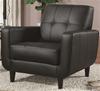MCLR900AC204-CO BLACK PADDED SEATING ACCENT CHAIR