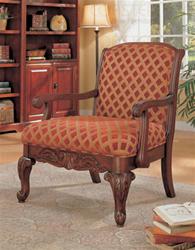 MCLR900222-CO CHERRY CHENILLE ACCENT CHAIR