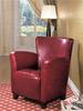 MCLR900AC235-CO RED VINYL ACCENT CHAIR