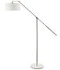 0MC901L485-CO WHITE/ CHROME CONTEMPORARY FLOOR LAMP
